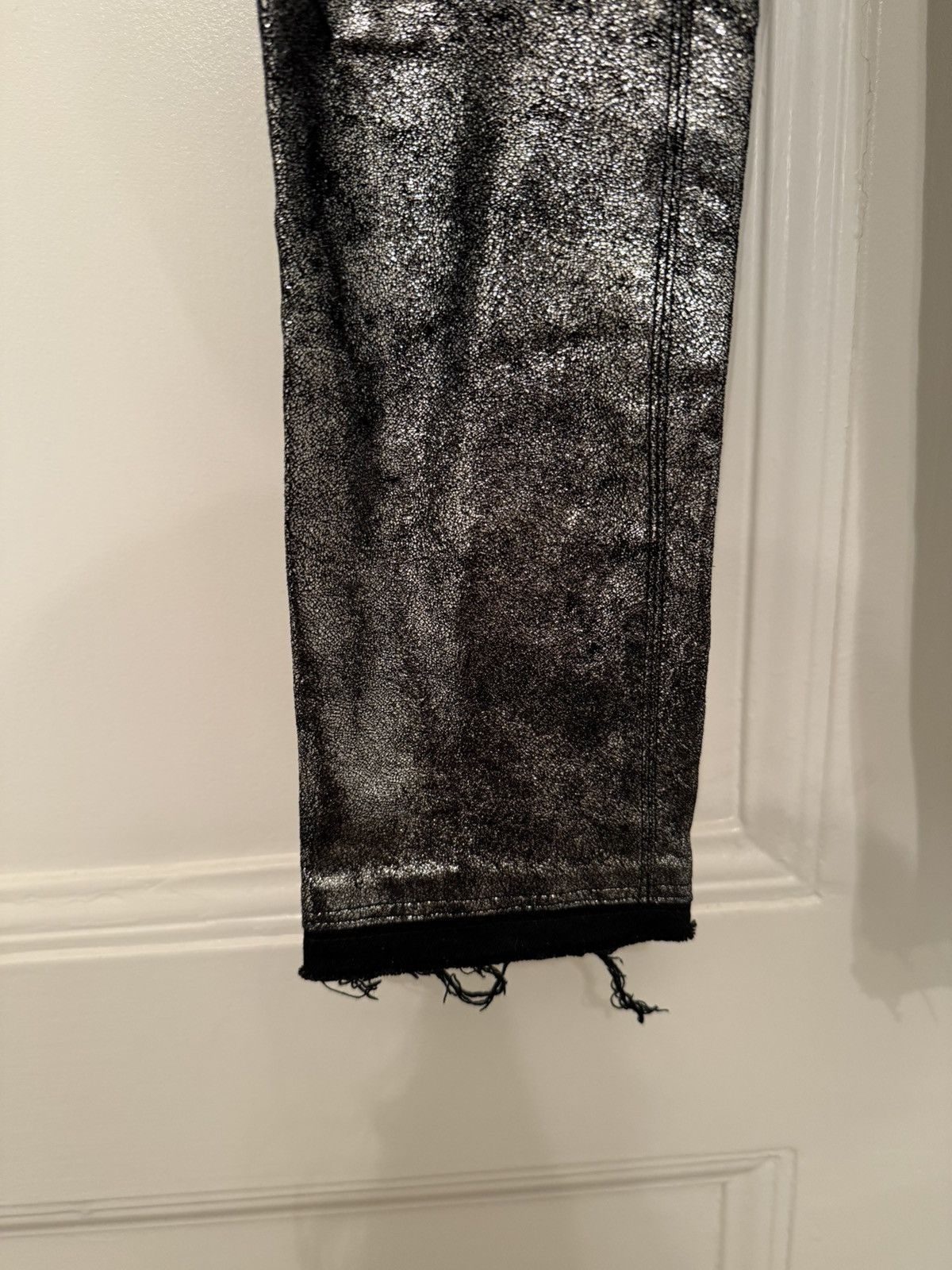 Rta RTA Silver Foiled Pants Size 27" / US 4 / IT 40 - 6 Thumbnail