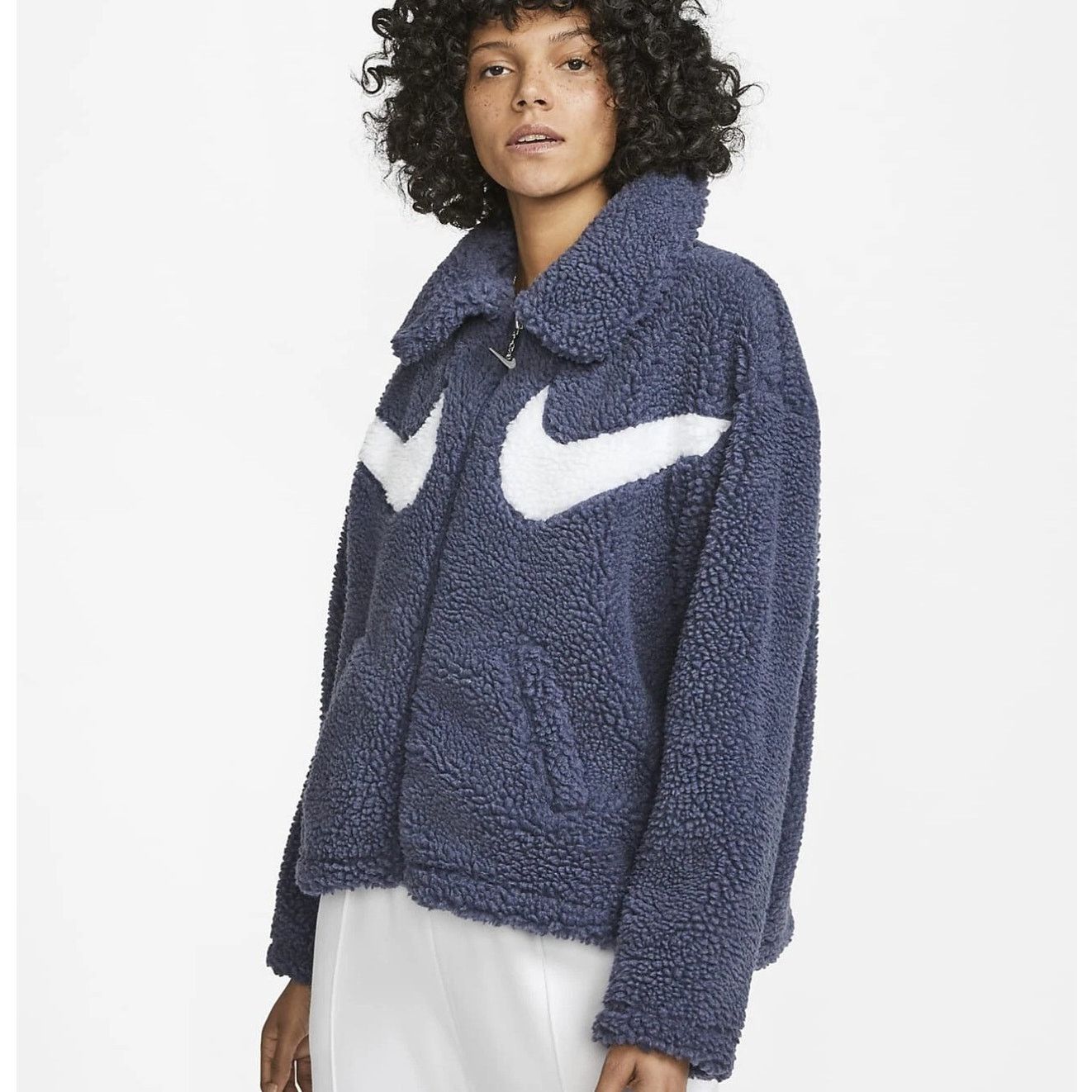 Nike Nike Women's Sportswear Swoosh Full Zip Jacket (DD5620-437) Size L / US 10 / IT 46 - 1 Thumbnail