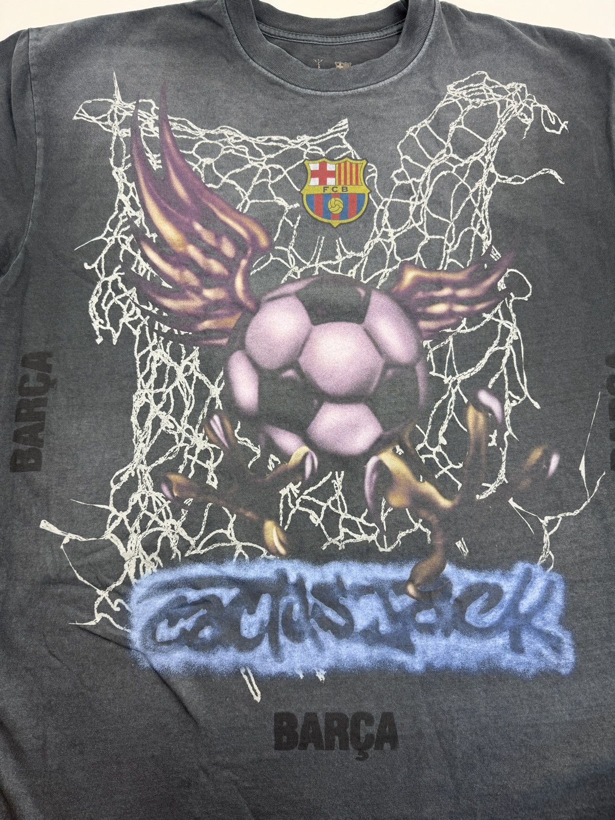 Travis Scott CJ X FCB WASHED SPRAY LOGO T-SHIRT Size US L / EU 52-54 / 3 - 5 Thumbnail