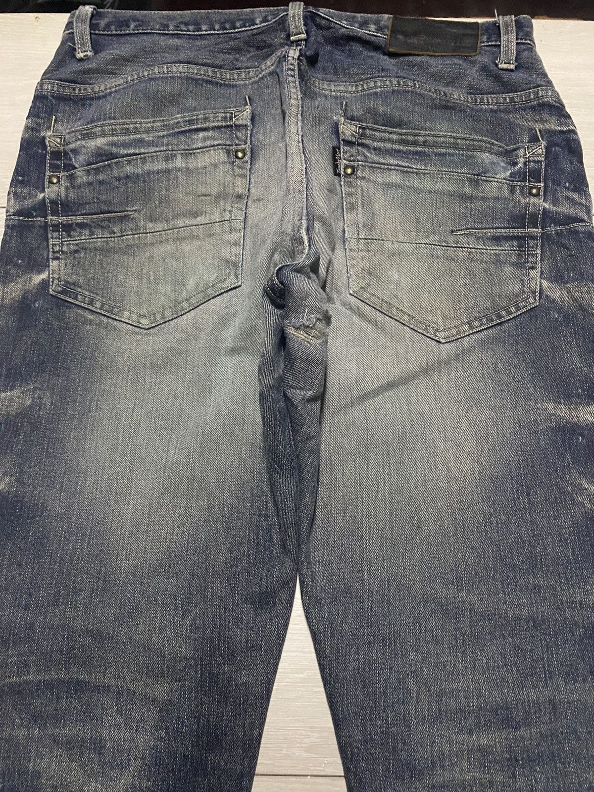 Tornado Mart Vintage Tornado Mart Faded Distressed Repair Skinny Jeans Size US 31 - 4 Thumbnail