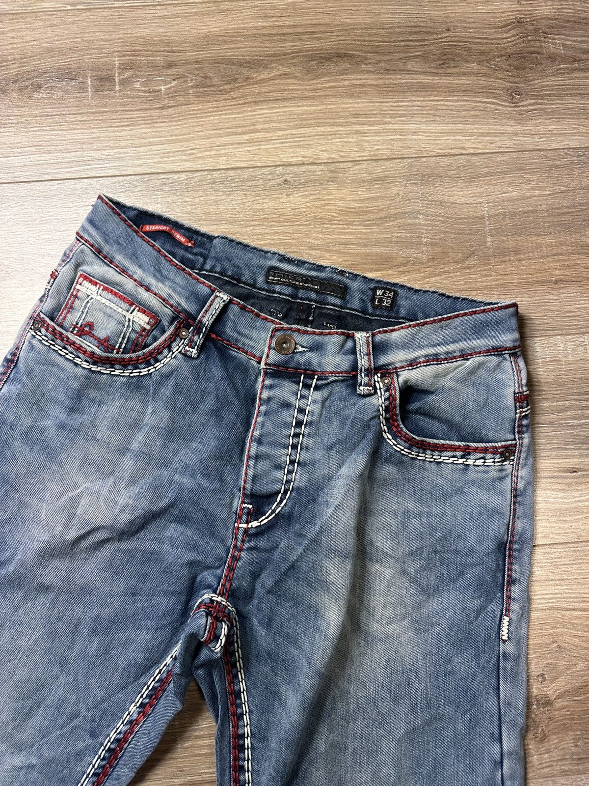 True Religion × Vintage Crazy Vintage Y2K True Religion Style Flair Jeans Size US 34 / EU 50 - 7 Thumbnail