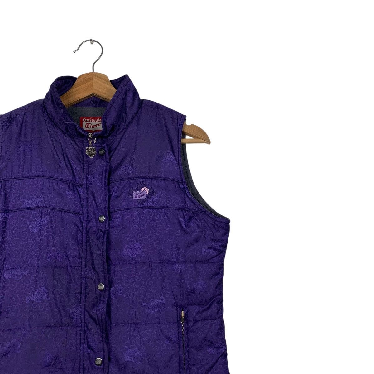 Asics ONITSUKA TIGER Purple Puffer Vest #2345-C105 Size S / US 4 / IT 40 - 5 Thumbnail