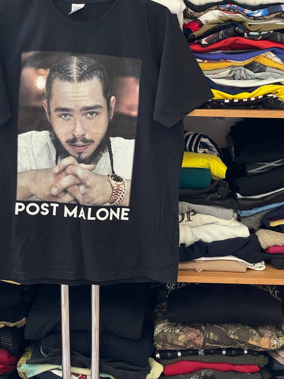 Hypebeast × Rap Tees Post Malone Posty Co Tour Rap Overlogo T Shirt Size US M / EU 48-50 / 2 - 7 Thumbnail