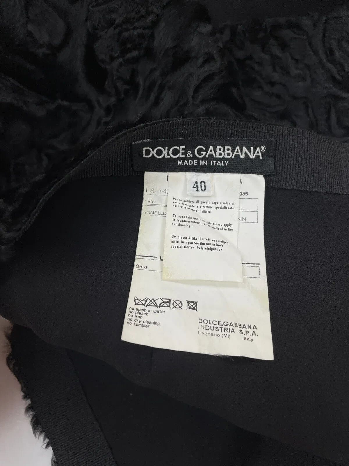Dolce & Gabbana VINTAGE 2000s Dolce&Gabbana LAMBSKIN SILK SKIRT ARCHIVE Size 27" / US 4 / IT 40 - 11 Thumbnail