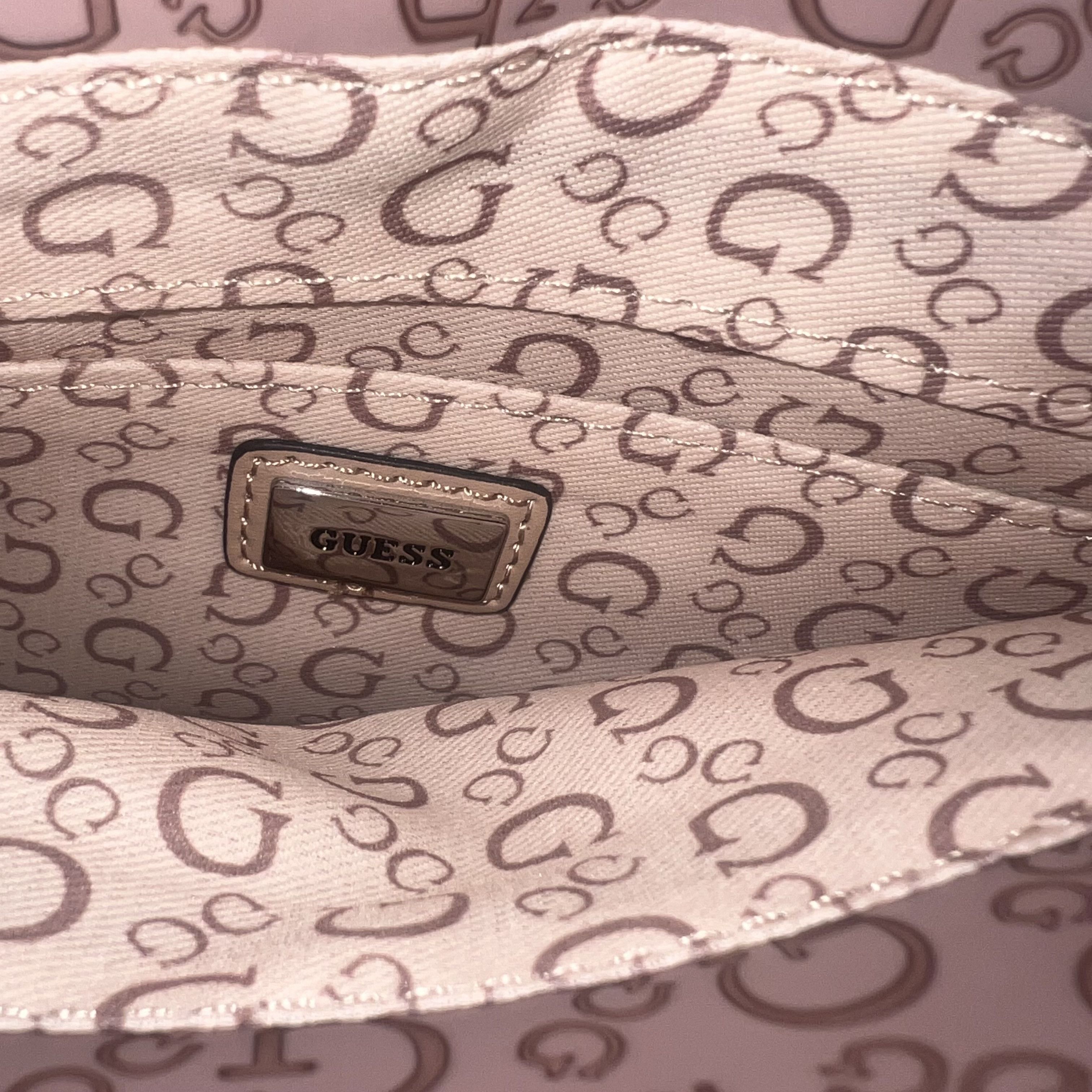 Guess Guess Bethel Signature Top Handle Crossbody Bag - Rose Taupe Size ONE SIZE - 6 Thumbnail