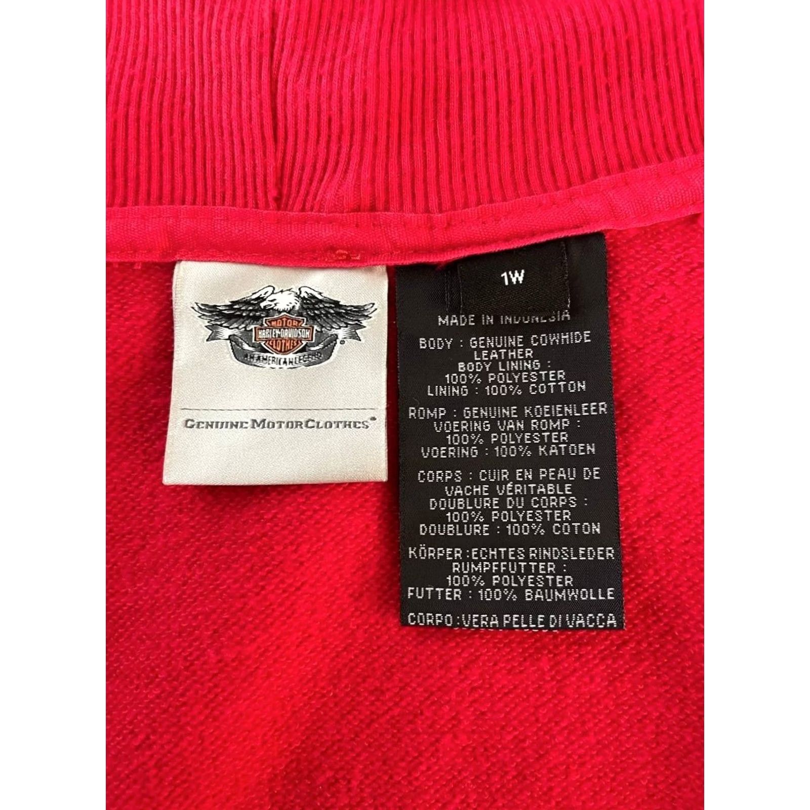 Harley Davidson Harley-Davidson Vest Shirt Mens One Size Orange Polyester Full Zip Pockets Vintage No Size US M / EU 48-50 / 2 - 3 Thumbnail