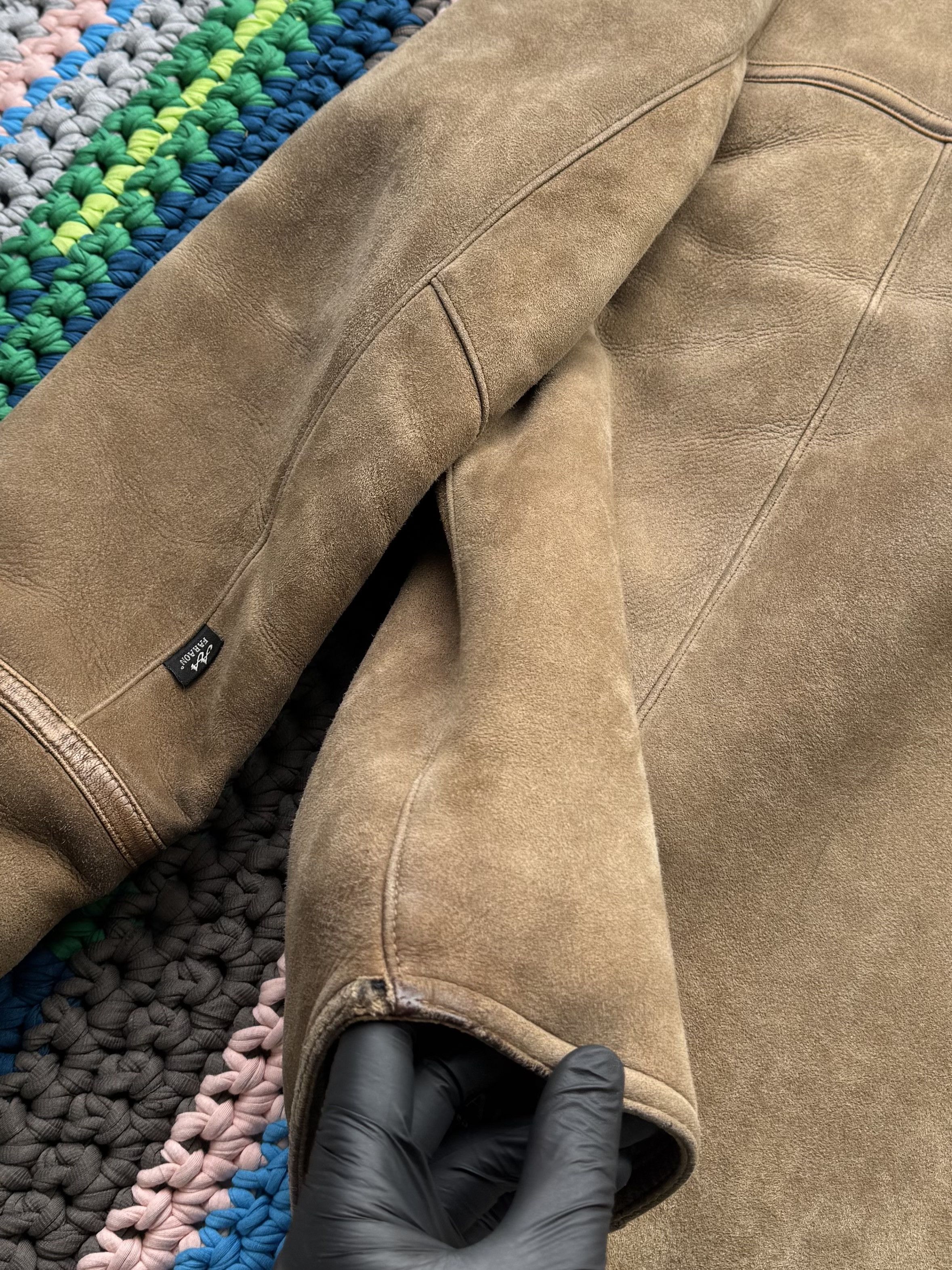 Japanese Brand Vintage Real Sheepskin Asymmetry Jacket (ET1)(D15) Size US M / EU 48-50 / 2 - 12 Thumbnail