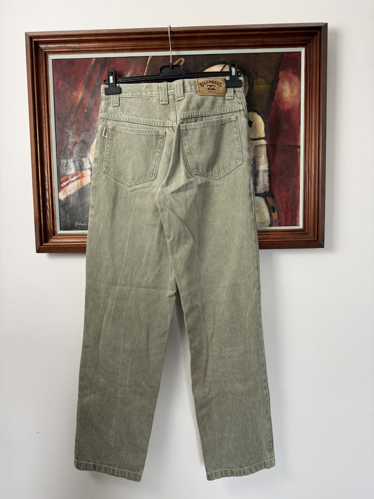 Billabong Vintage 1990s Billabong Denim Jeans Pants Surf Skate Olive Size US 28 / EU 44 - 1 Thumbnail