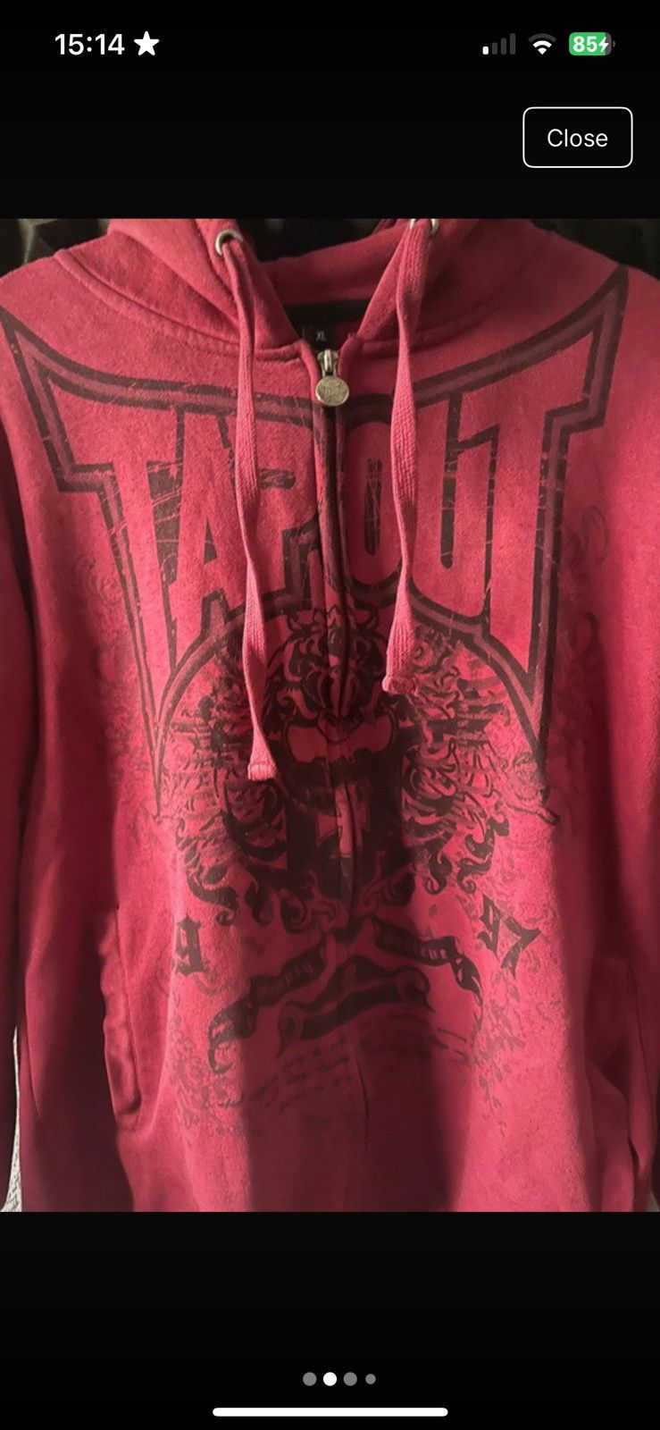 Tapout !!VINTAGE !!TAPOUT X UFC SIMPLY BELIEVE HOODIE ZIP UP Size US L / EU 52-54 / 3 - 3 Thumbnail