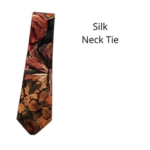 Other Italian Silk Neck Tie Colorful Classic Pointed Colorful Size ONE SIZE - 1 Thumbnail