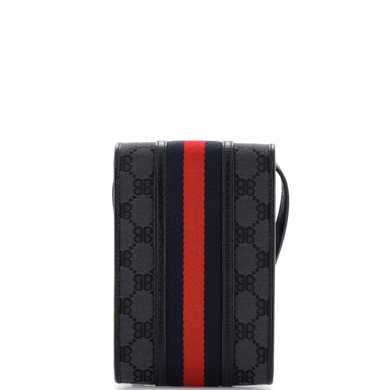 x Gucci The Hacker Project Web Phone Bag BB Canvas None