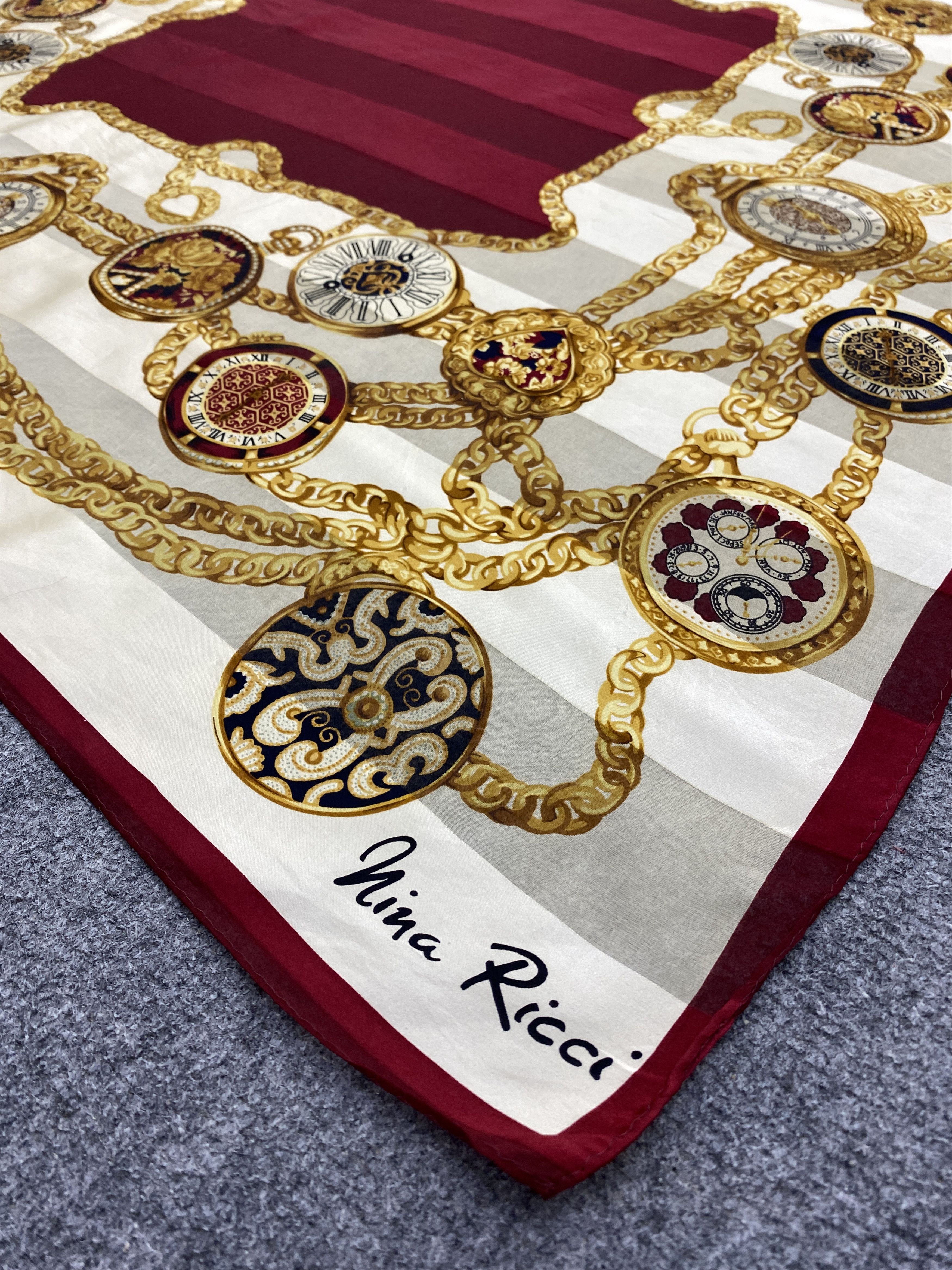 Nina Ricci Nina Ricci Silk Scarf / Silk Shawl SN0244 Size ONE SIZE - 5 Thumbnail