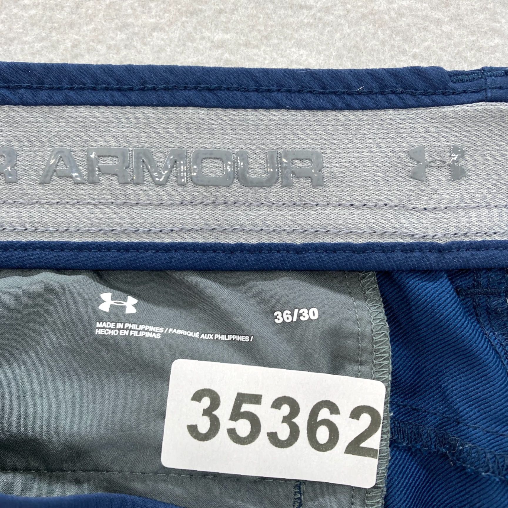 Under Armour Under Armour Match Play Golf Pants Mens 36x30 Straight Blue Stretch Waistband Size US 36 / EU 52 - 5 Thumbnail