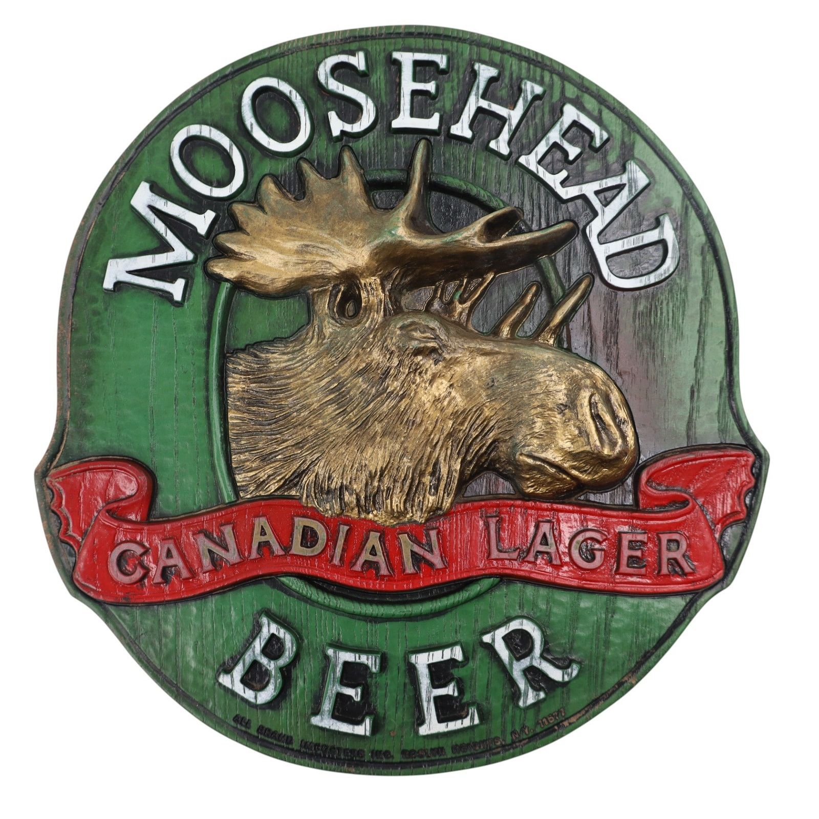 Vintage Vintage Moosehead Beer Plastic 3D Sign Size ONE SIZE - 1 Thumbnail