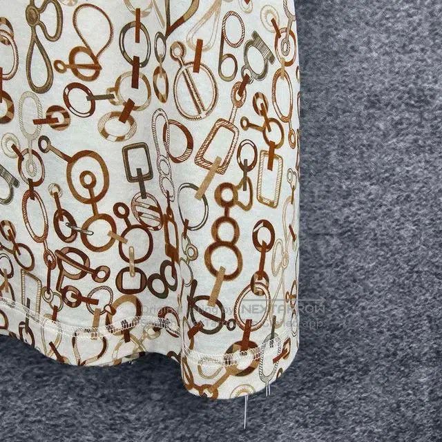 Hermes Hermes Printed Round Neck Short-Sleeve Size XS / US 0-2 / IT 36-38 - 6 Thumbnail
