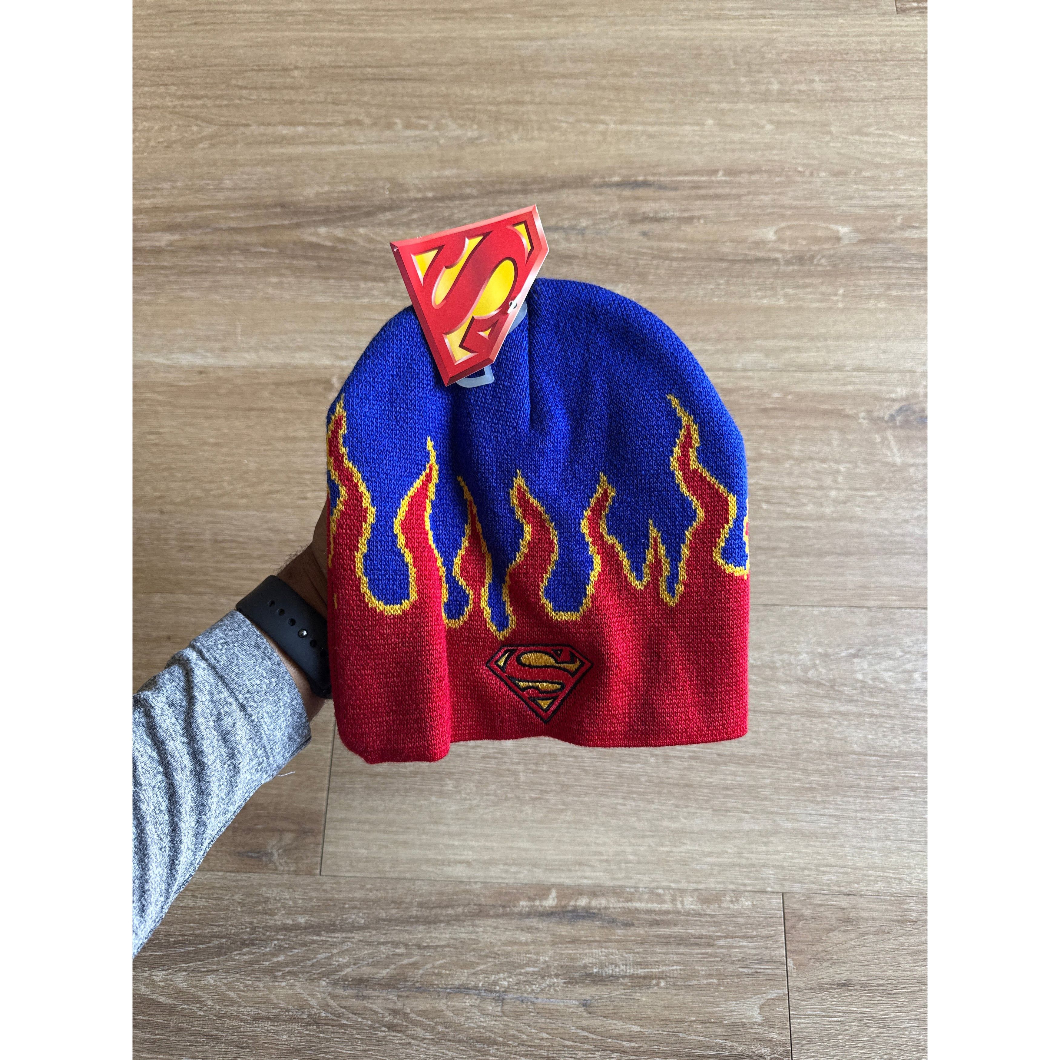 Other Vintage Y2K Superman Flame Beanie Size ONE SIZE - 1 Thumbnail