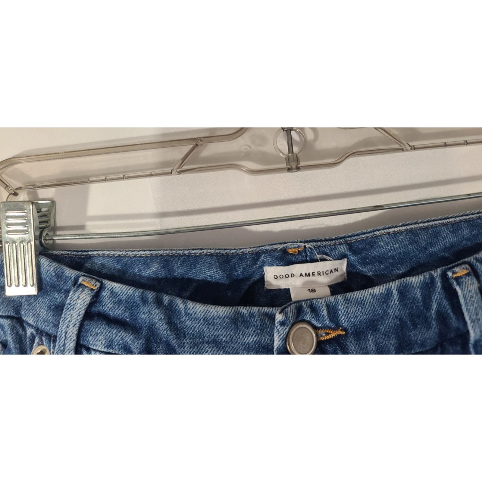 Good American Good American Indigo295 Good Icon Straight Jeans US 18 Plus Size 40" / US 18 - 5 Thumbnail