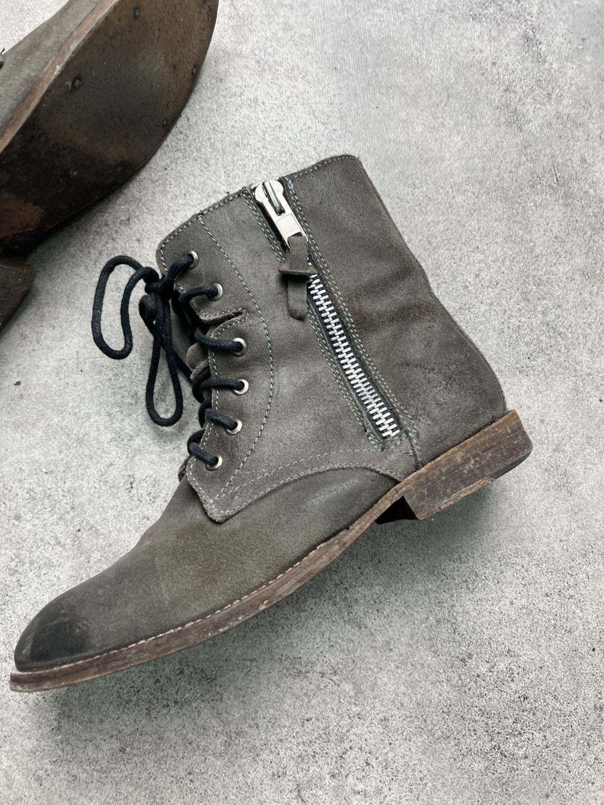 Steve Madden Steve Madden rare conspiracy style double zil leather boots Size US 10.5 / EU 43-44 - 4 Thumbnail