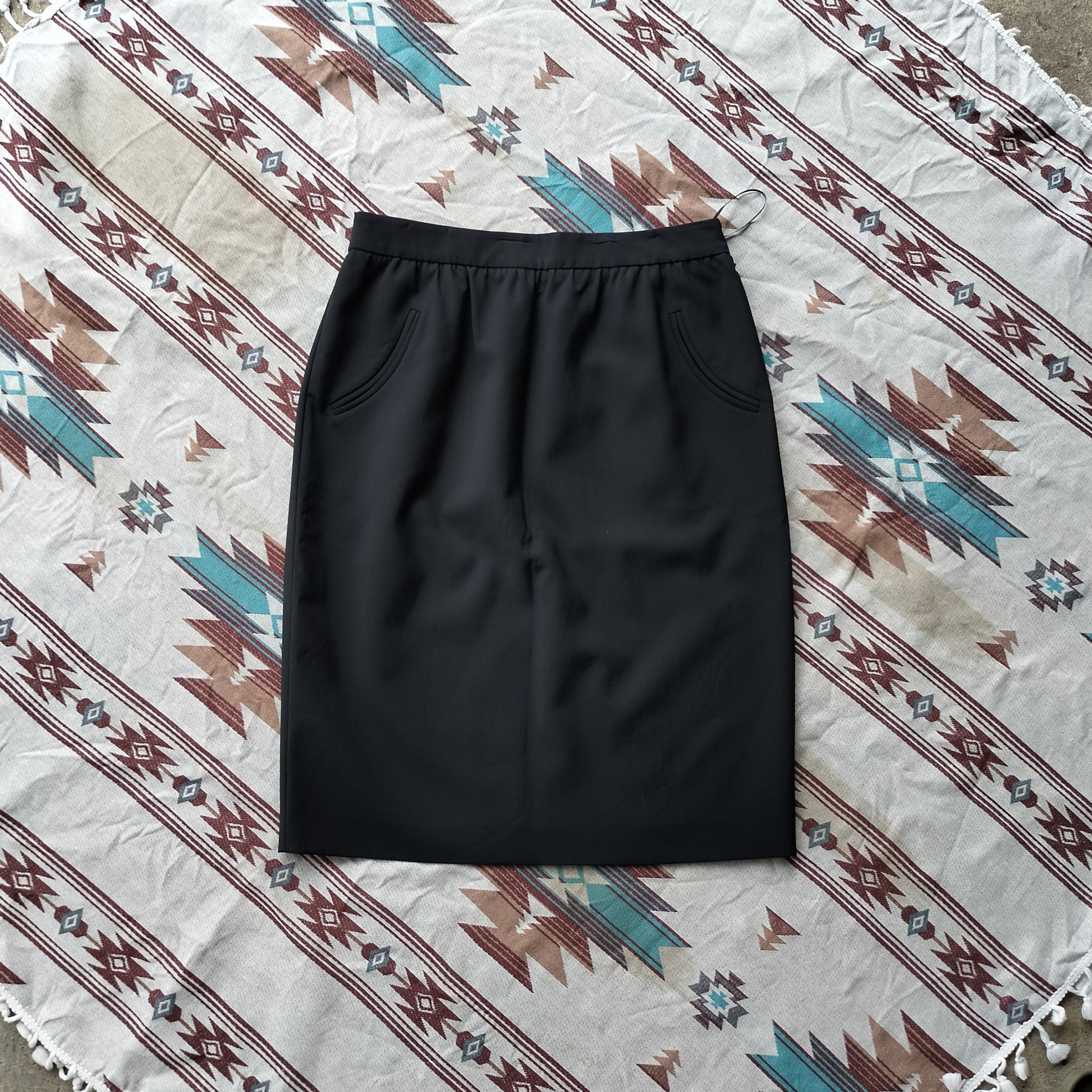 Jil Sander Jil sander black midi skirt Size 30" / US 8 / IT 44 - 1 Thumbnail