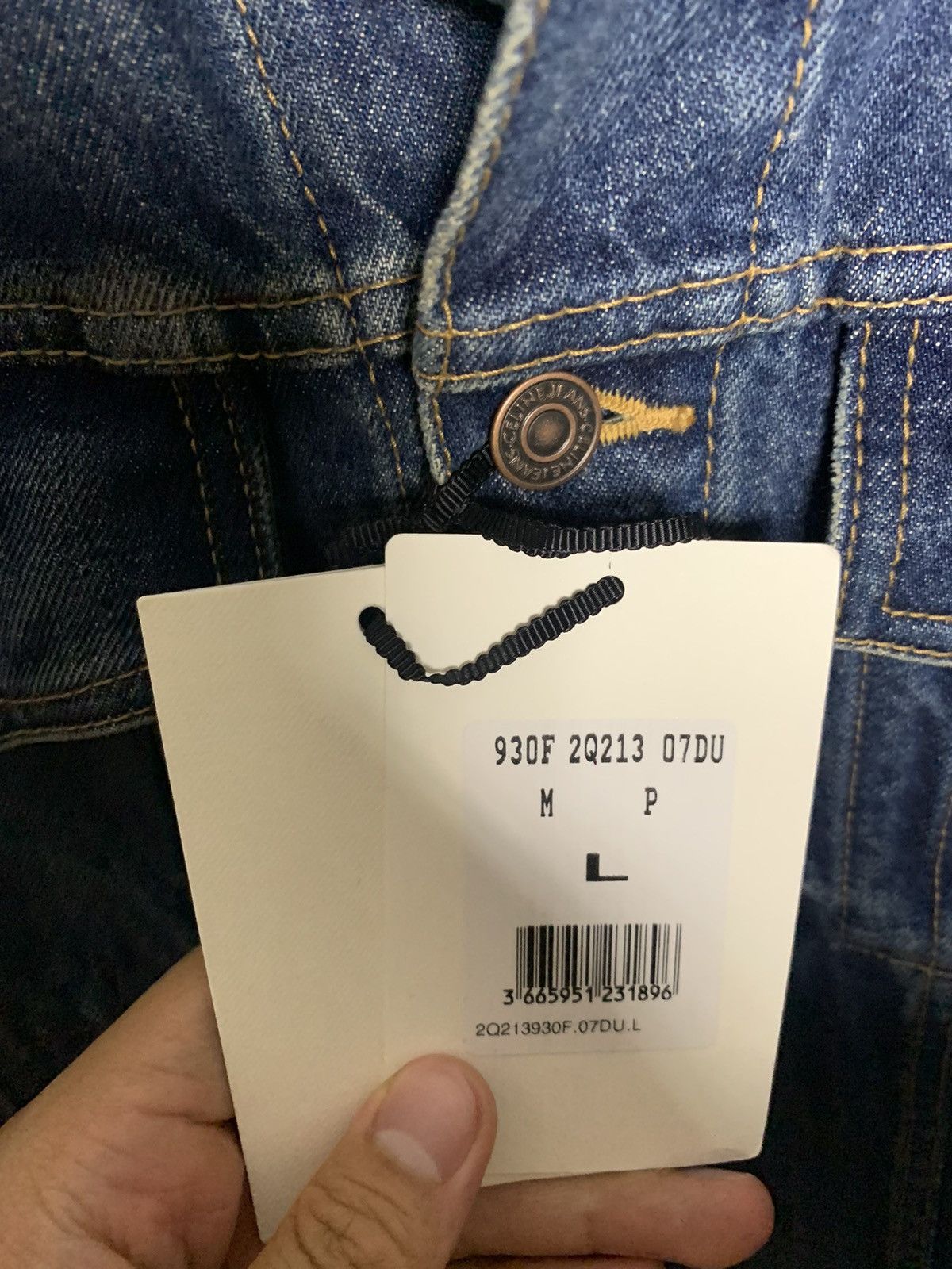 Celine Celine 2020FW Dark union wash Denim jacket Size US L / EU 52-54 / 3 - 7 Thumbnail