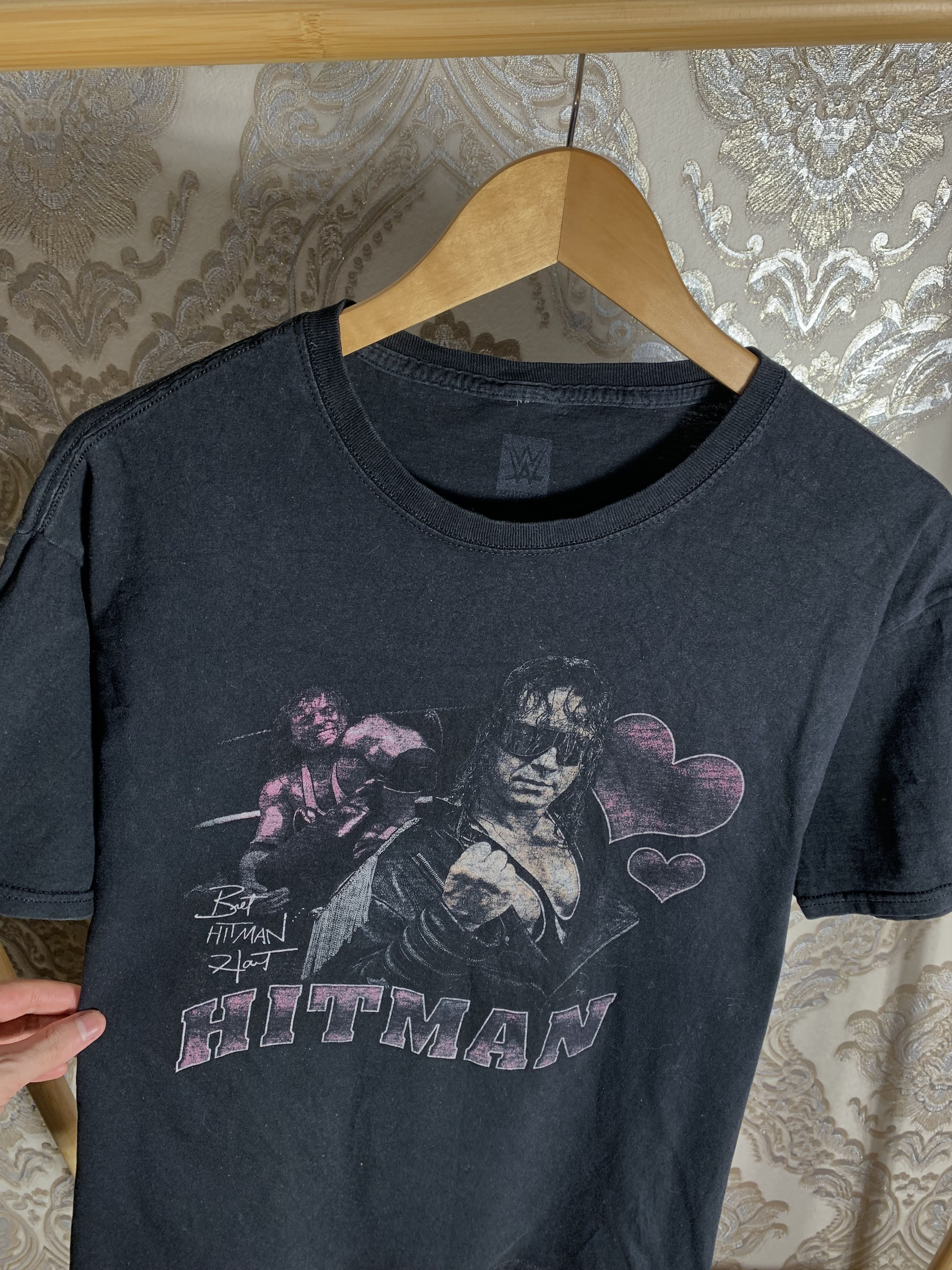 WWE VINTAGE BRET HART HITMAN WRESTLING RETRO T-SHIRT WWF Y2K 90s Size US L / EU 52-54 / 3 - 2 Thumbnail
