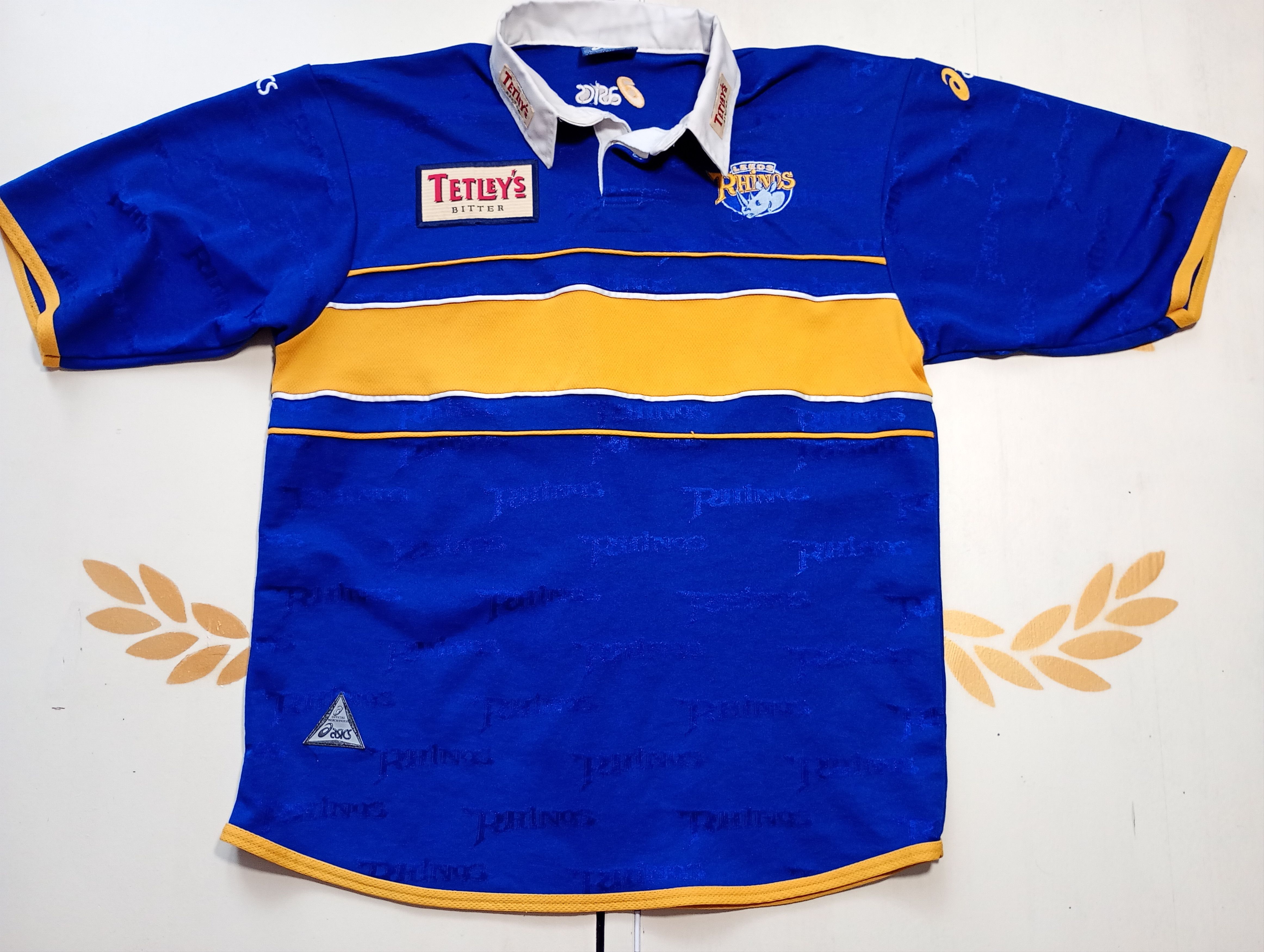 Asics Asiscs Leeds Rhinos Home Rugby Shirt 2000 Size US L / EU 52-54 / 3 - 1 Thumbnail