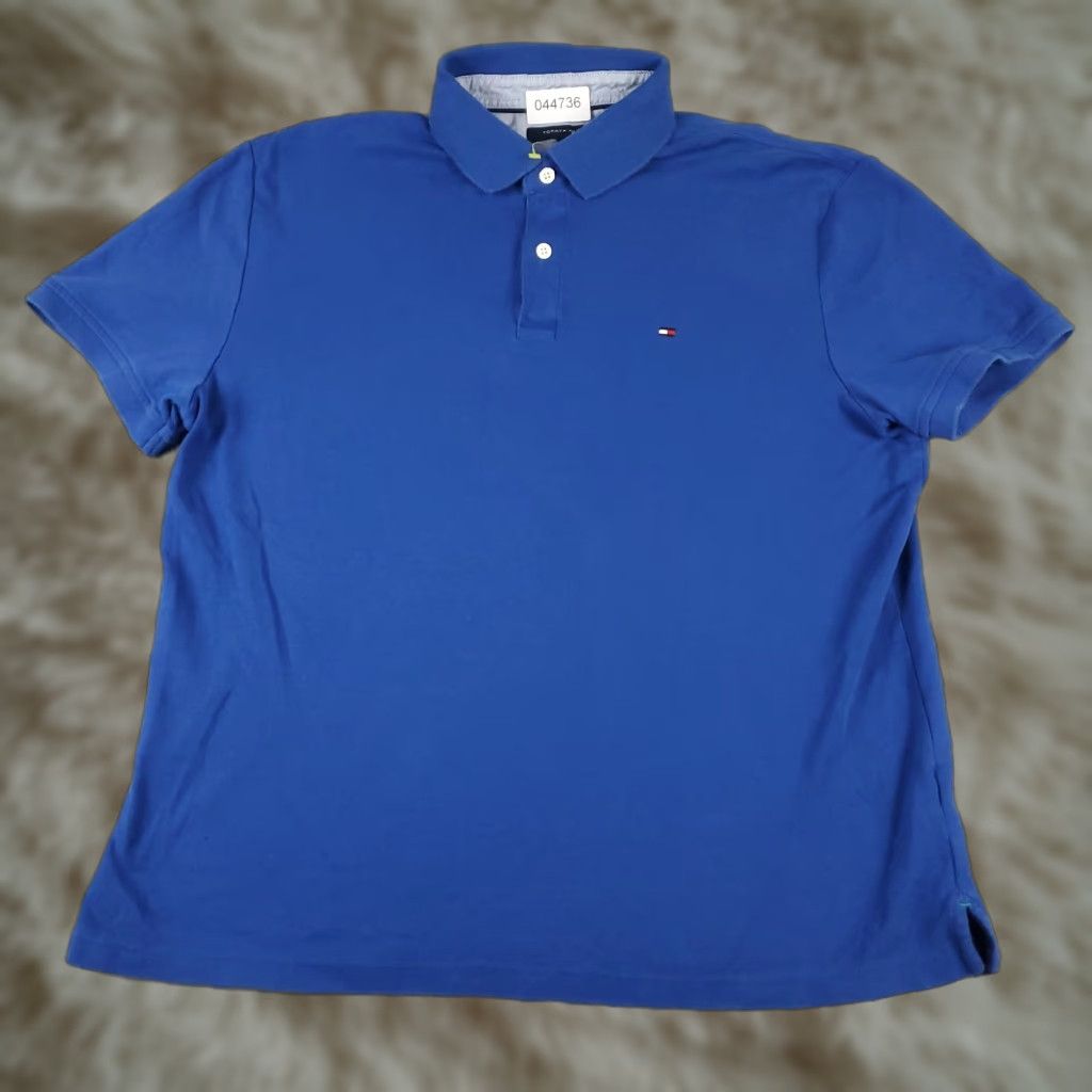 Tommy Hilfiger Tommy Hilfiger Polo Shirt Mens Large Blue Casual Short Sleeve Activewear Size US L / EU 52-54 / 3 - 1 Thumbnail