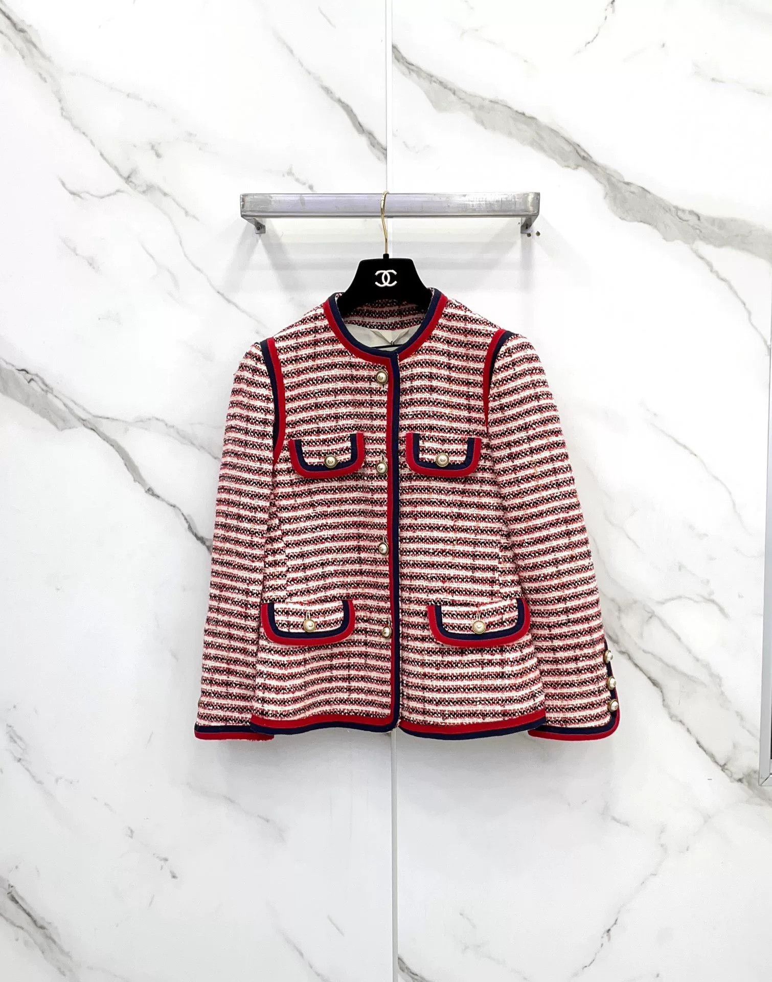 Gucci Gucci Red Striped Suit Jacket Size S / US 4 / IT 40 - 1 Thumbnail