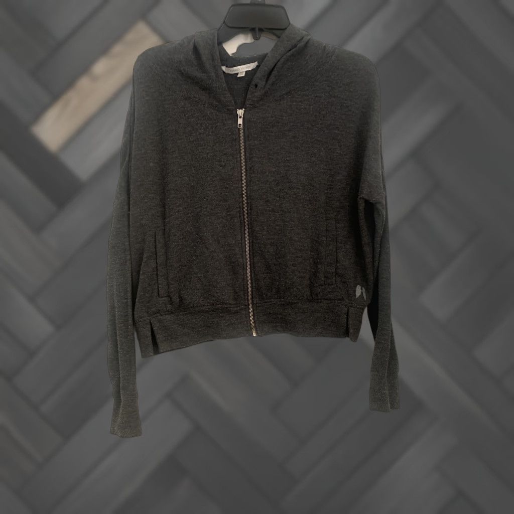 Victoria's Secret Victoria's Secret Gray Zip Up Hoodie XS Woman Full Zip PINK Logo Hooded Pockets Activewear Size XS / US 0-2 / IT 36-38 - 1 Thumbnail