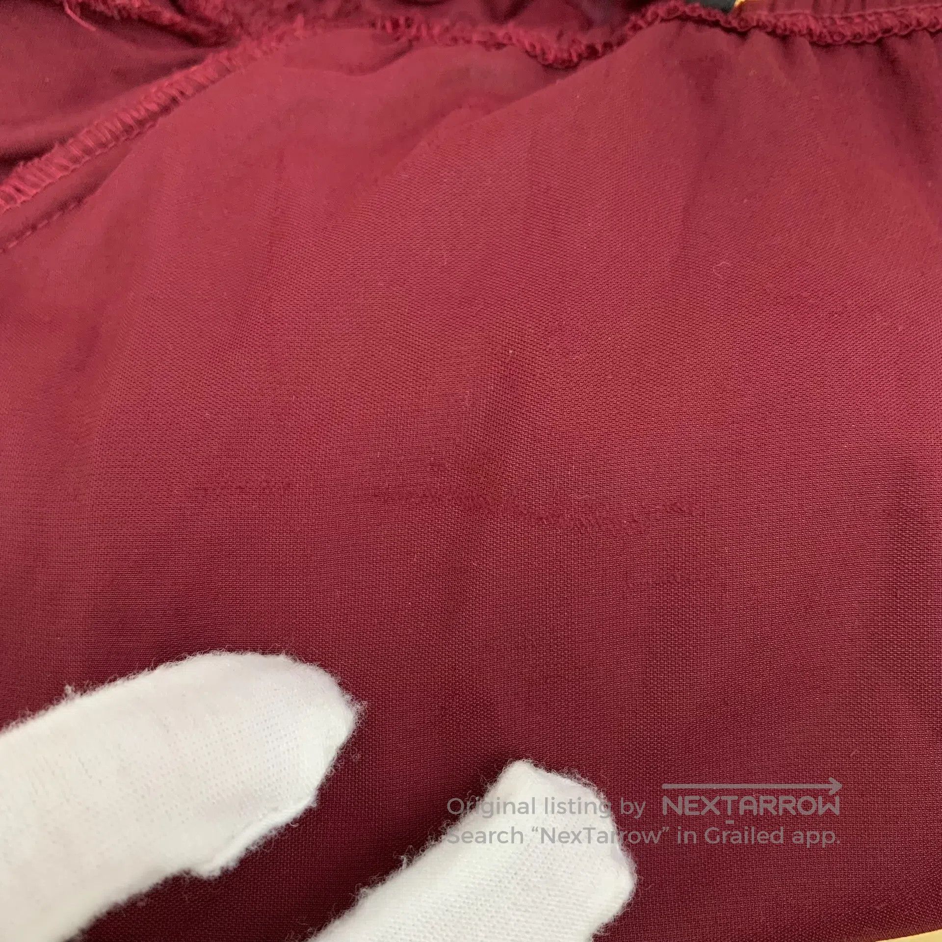 Maje MAJE Deep Red Lace Design Crew Neck Long Sleeve Dress| Size S / US 4 / IT 40 - 9 Thumbnail