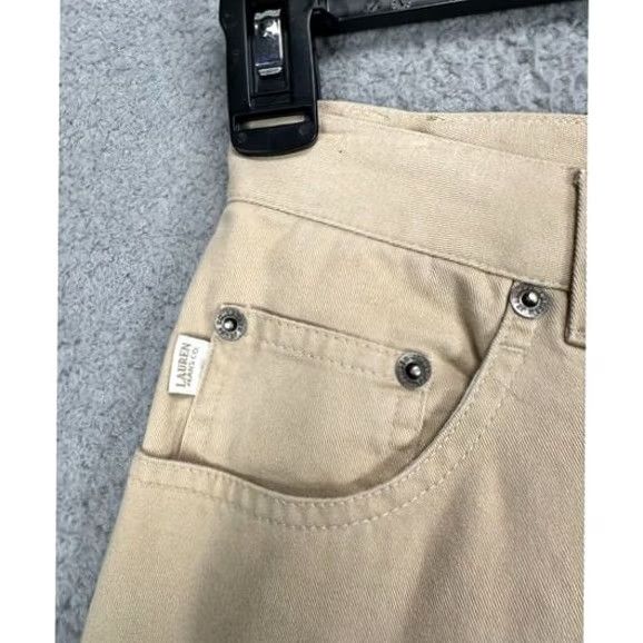 Ralph Lauren Lauren Ralph Lauren Womens 4 Khaki Classic Fit Pants Jeans Beige 28X30 New with Tags Mens? Size 27" / US 4 / IT 40 - 5 Thumbnail