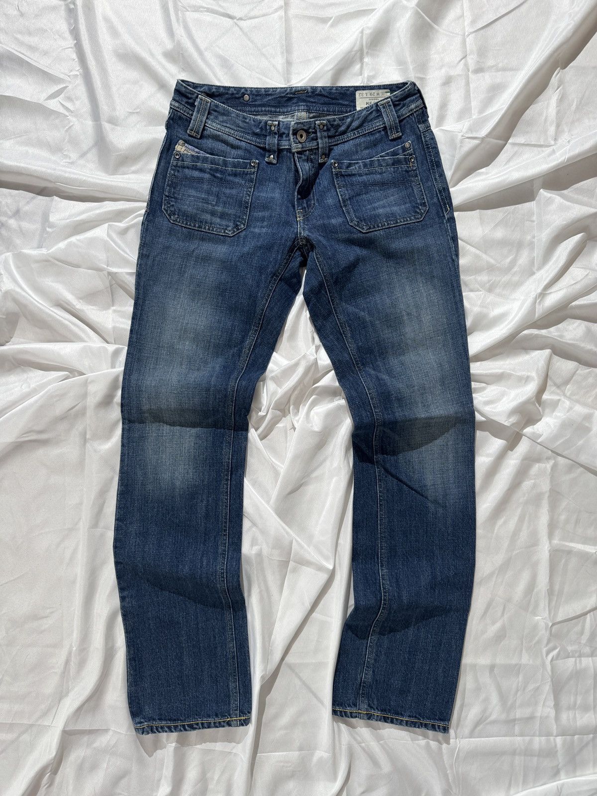 Diesel Diesel Vintage Low Rise Y2K Washed Bootcut Jeans Size 29" - 3 Thumbnail