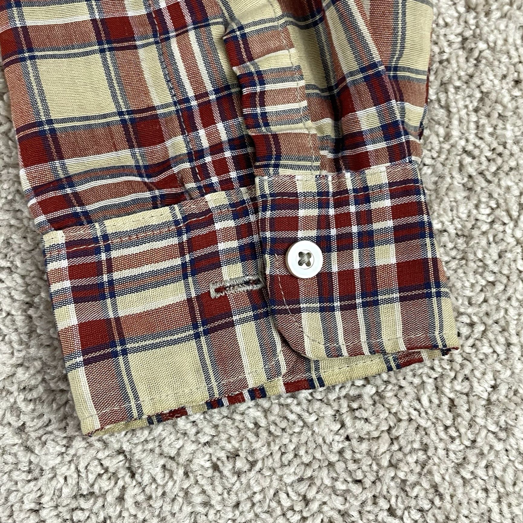 Vintage VINTAGE Big Mac Western Shirt Men XL Plaid Lightweight Cowboy Rancher 70s T433 Size US XL / EU 56 / 4 - 4 Thumbnail