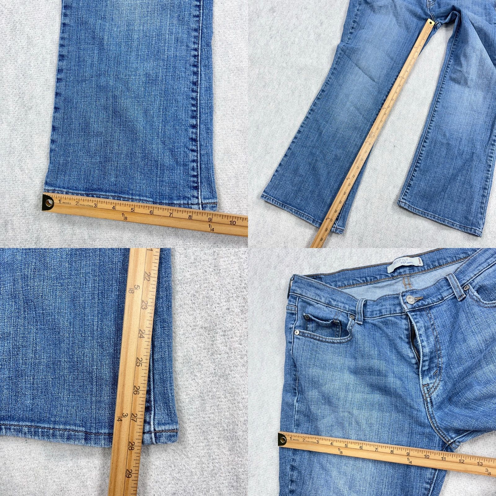 Levi's VINTAGE Levi's 515 Jeans Women 14 Mid Rise Boot Cut 34x28 Blue Regular Denim Size 36" / US 14 / IT 50 - 8 Thumbnail