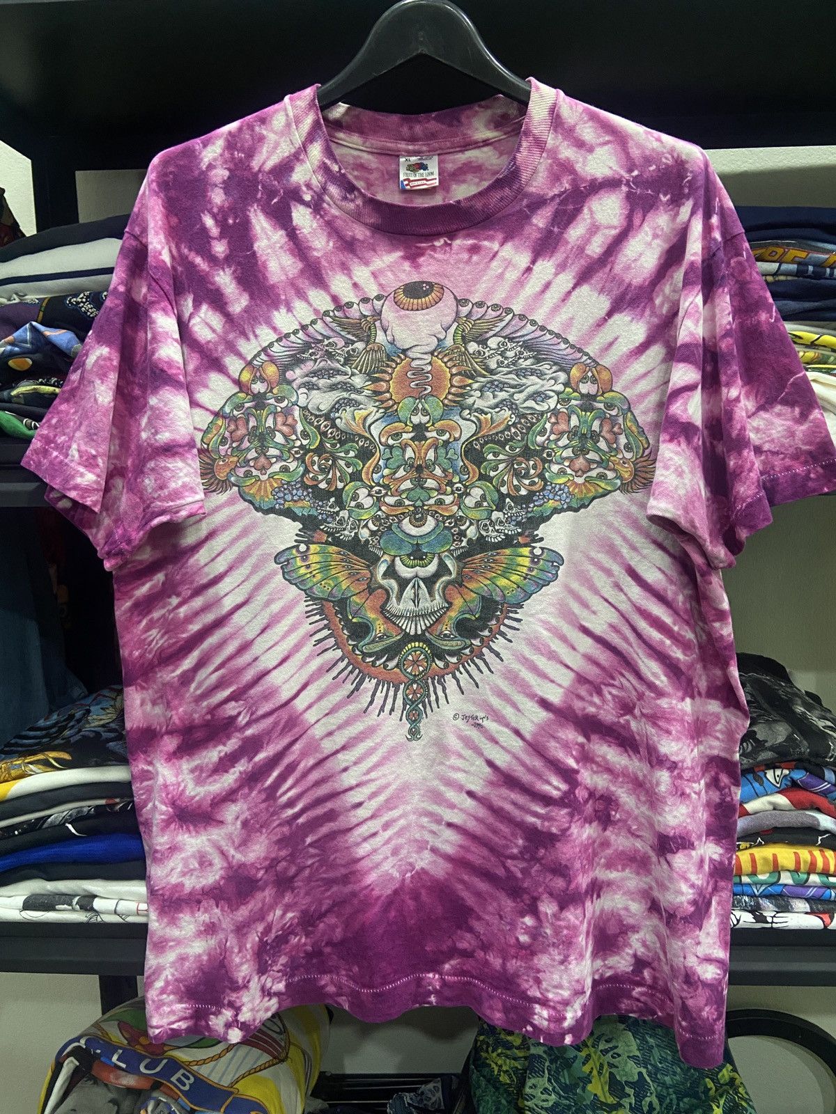 Band Tees Vintage 1990s Jester Grateful dead tie dye Tour Rock TShirt Size US XL / EU 56 / 4 - 1 Thumbnail