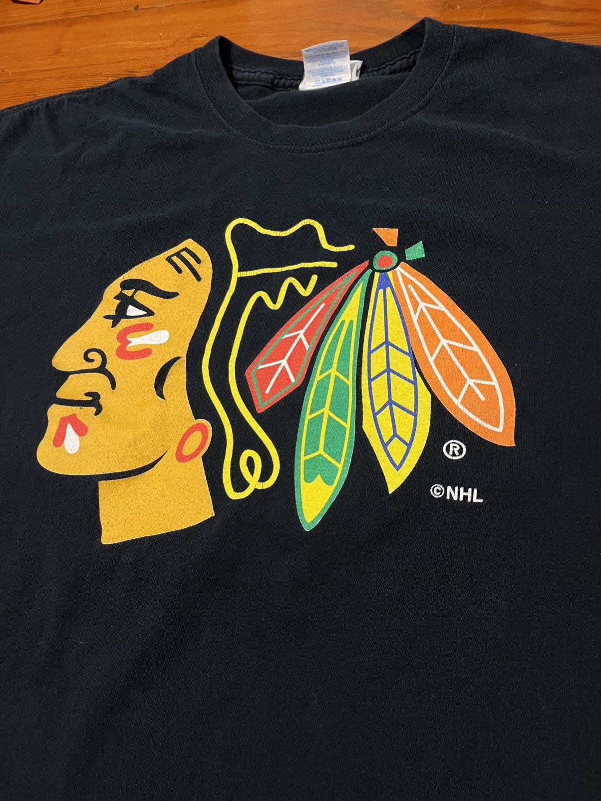 Reebok Vintage Reebok Blackhawks Shirt Size US XL / EU 56 / 4 - 3 Thumbnail