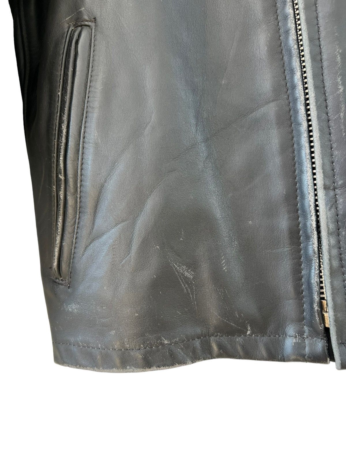 Schott Vintage Schott N.Y.C. Lined Black Leather Cafe Racer Jacket Size US M / EU 48-50 / 2 - 9 Thumbnail