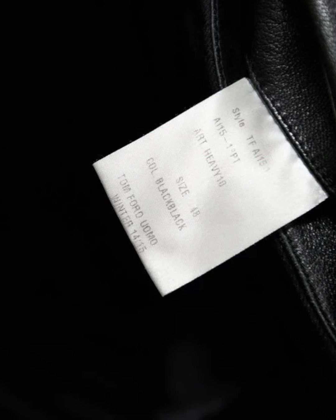 Tom Ford F/W 2014 LEATHER BIKER JACKET Size US M / EU 48-50 / 2 - 8 Thumbnail