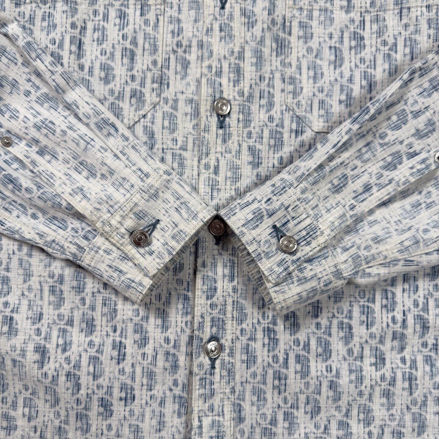 Dior Dior Oblique Blue Print Shacket 39 Size US M / EU 48-50 / 2 - 5 Thumbnail