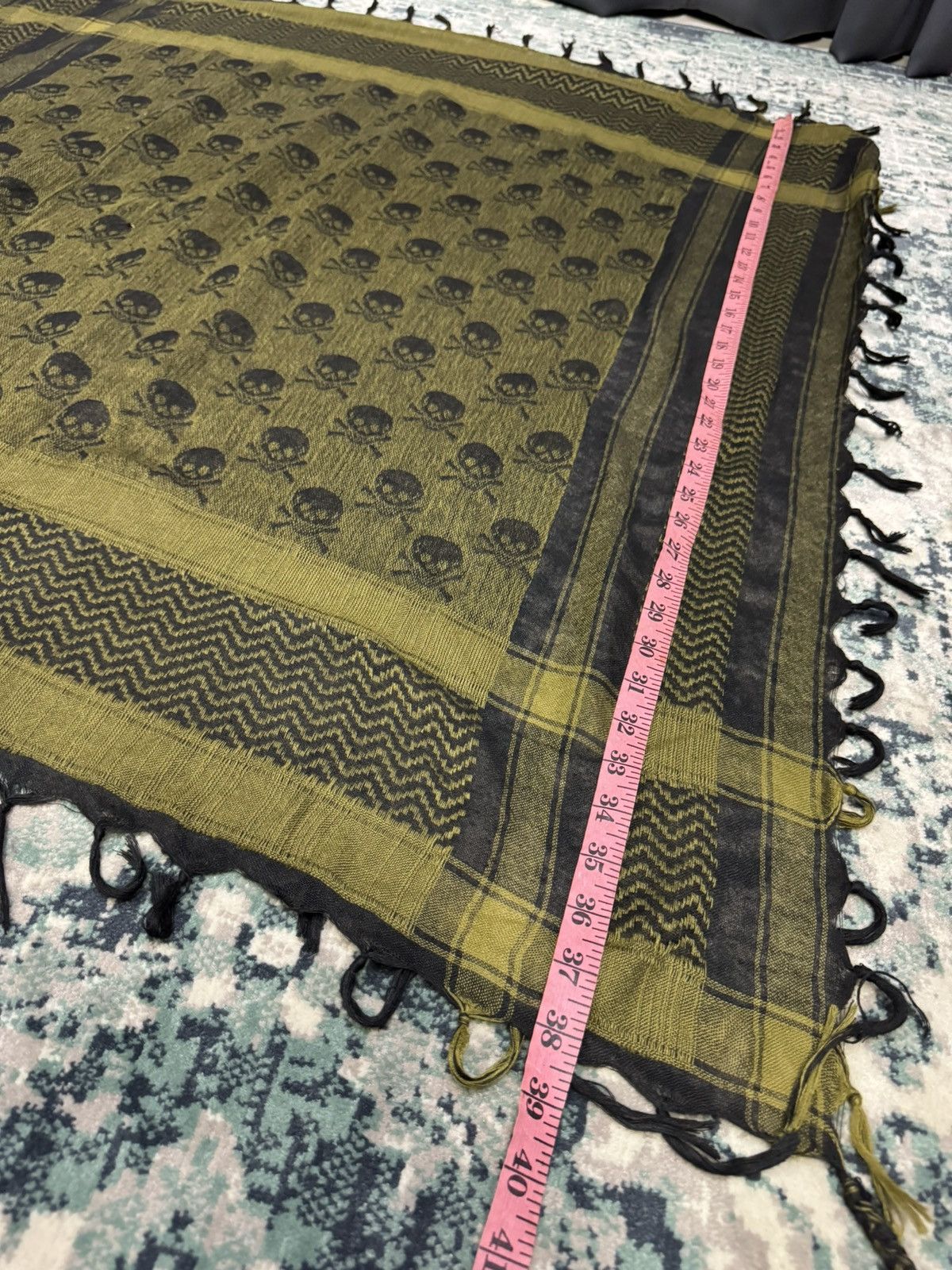 Other SKULLS MOTIVE OG FULL PRINT KEFFIYEH SHEMAGH ARABIC STYLE Size ONE SIZE - 6 Thumbnail