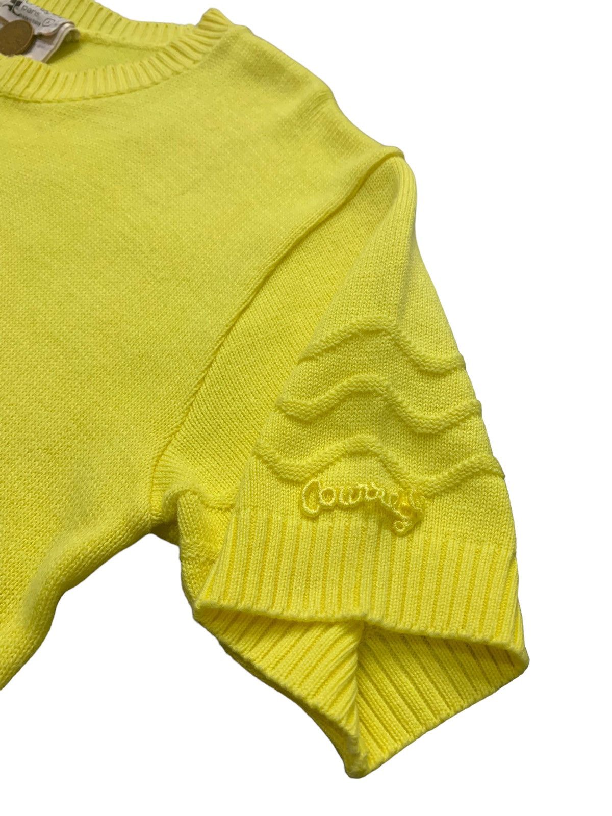 Courreges × Designer Vintage 70’s Courreges Ribbed Knit Short Sleeve Top Size S / US 4 / IT 40 - 6 Thumbnail