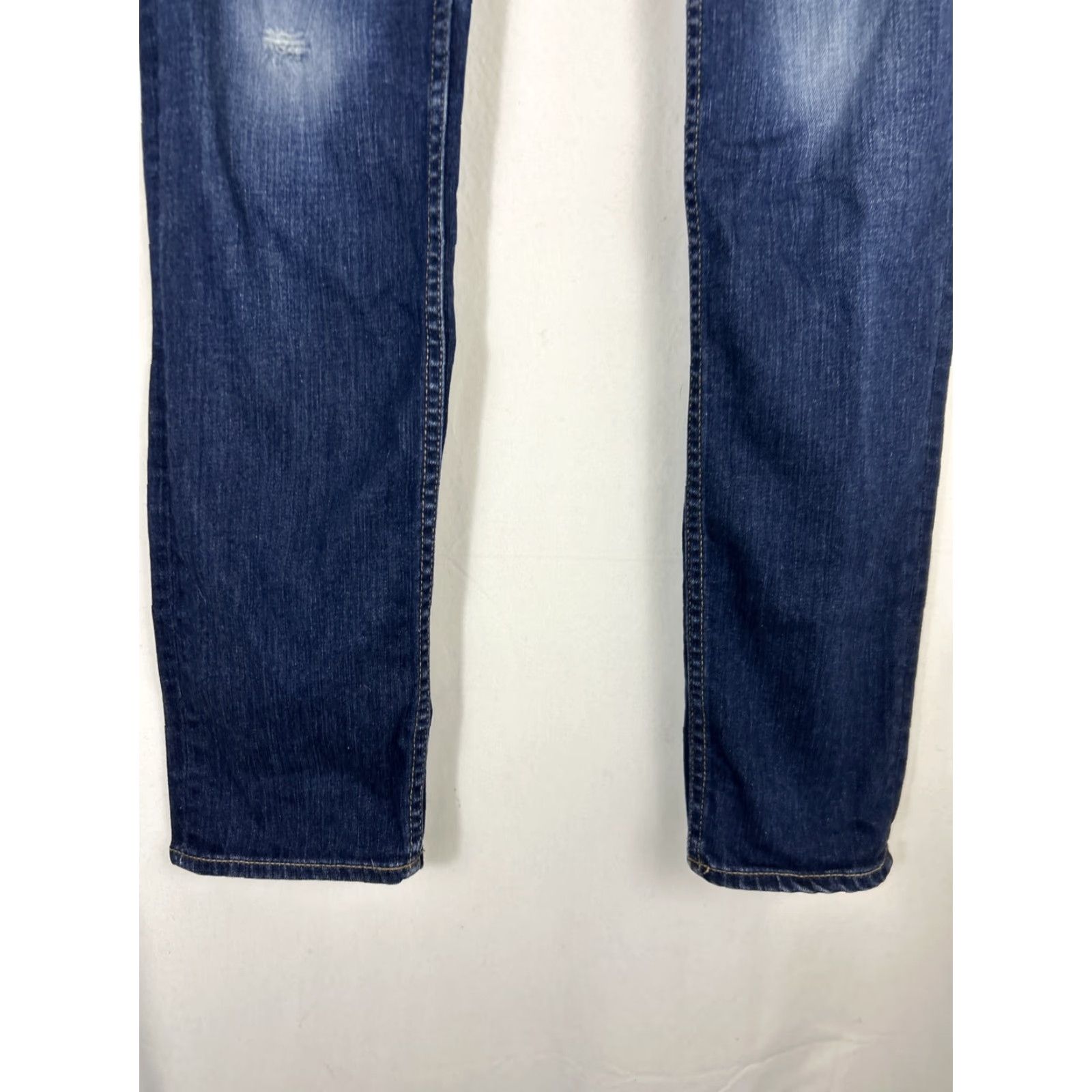 Vintage BIG STAR Jeans Womens Bootcut 26R 28x32 Dark Blue Low Rise 5-Pocket Embroidered Logo N/A Size 26" / US 2 / IT 38 - 2 Thumbnail