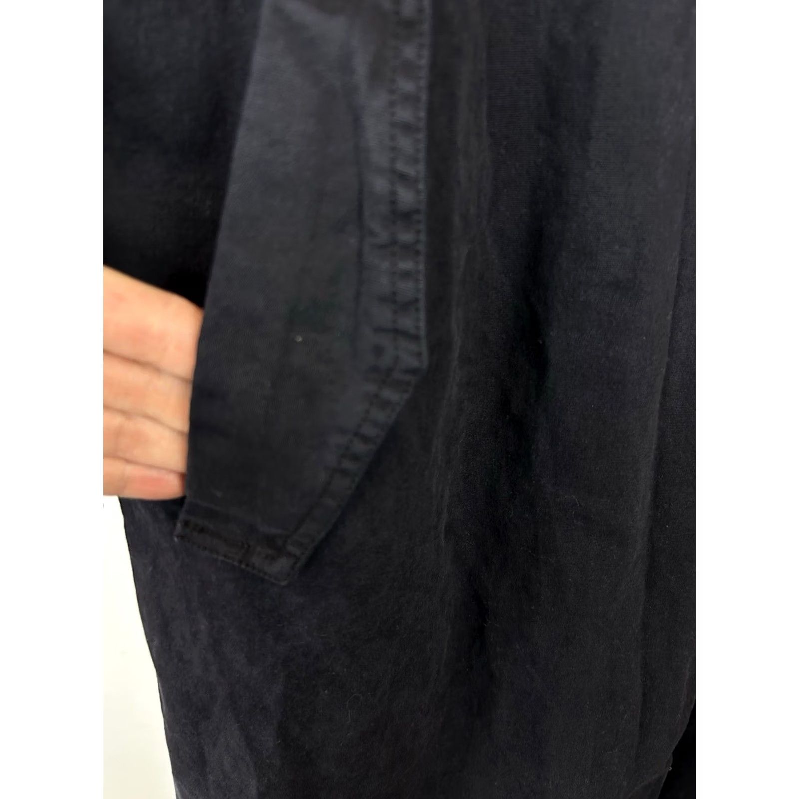 Vintage Universal Thread Trench Coat Womens M Navy Blue Jacket Duster Size M / US 6-8 / IT 42-44 - 4 Thumbnail