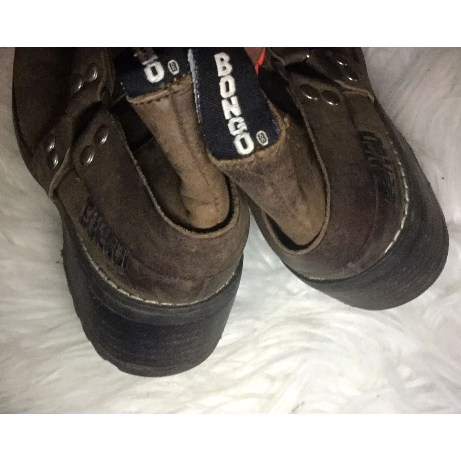 Vintage Bongo Harness Boots Size 6 Leather ANKLE BOOTS Brown Women Size US 6 / IT 36 - 4 Thumbnail