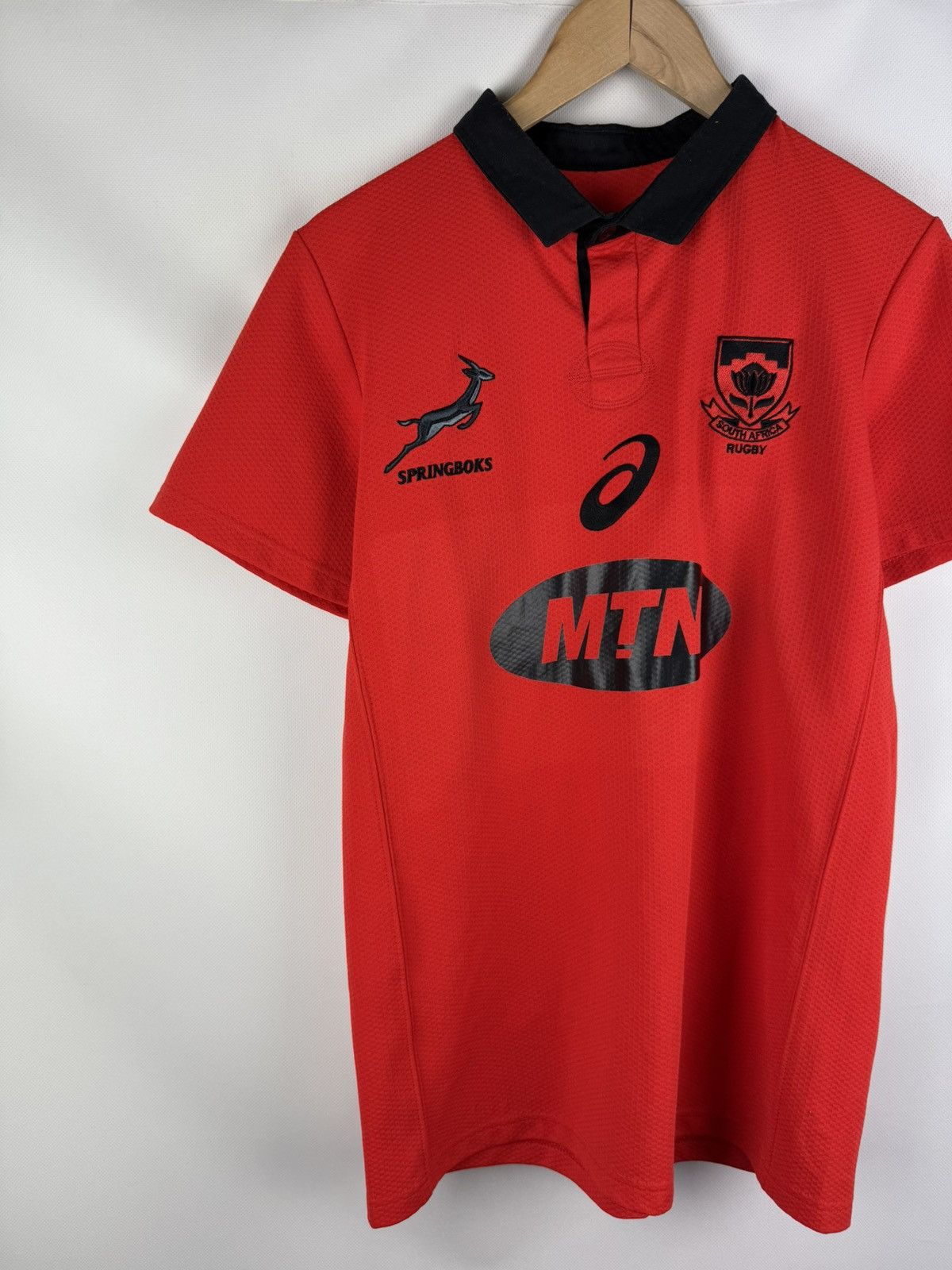 Asics ASICS South Africa 2017 Rugby Away Shirt Jersey Size M Size US M / EU 48-50 / 2 - 2 Thumbnail