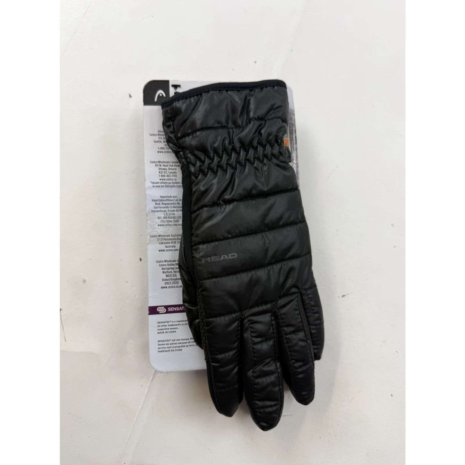Vintage HEAD Womens Medium Black Waterproof Hybrid Winter Gloves Touchscreen Insulated Glove Size ONE SIZE - 2 Thumbnail