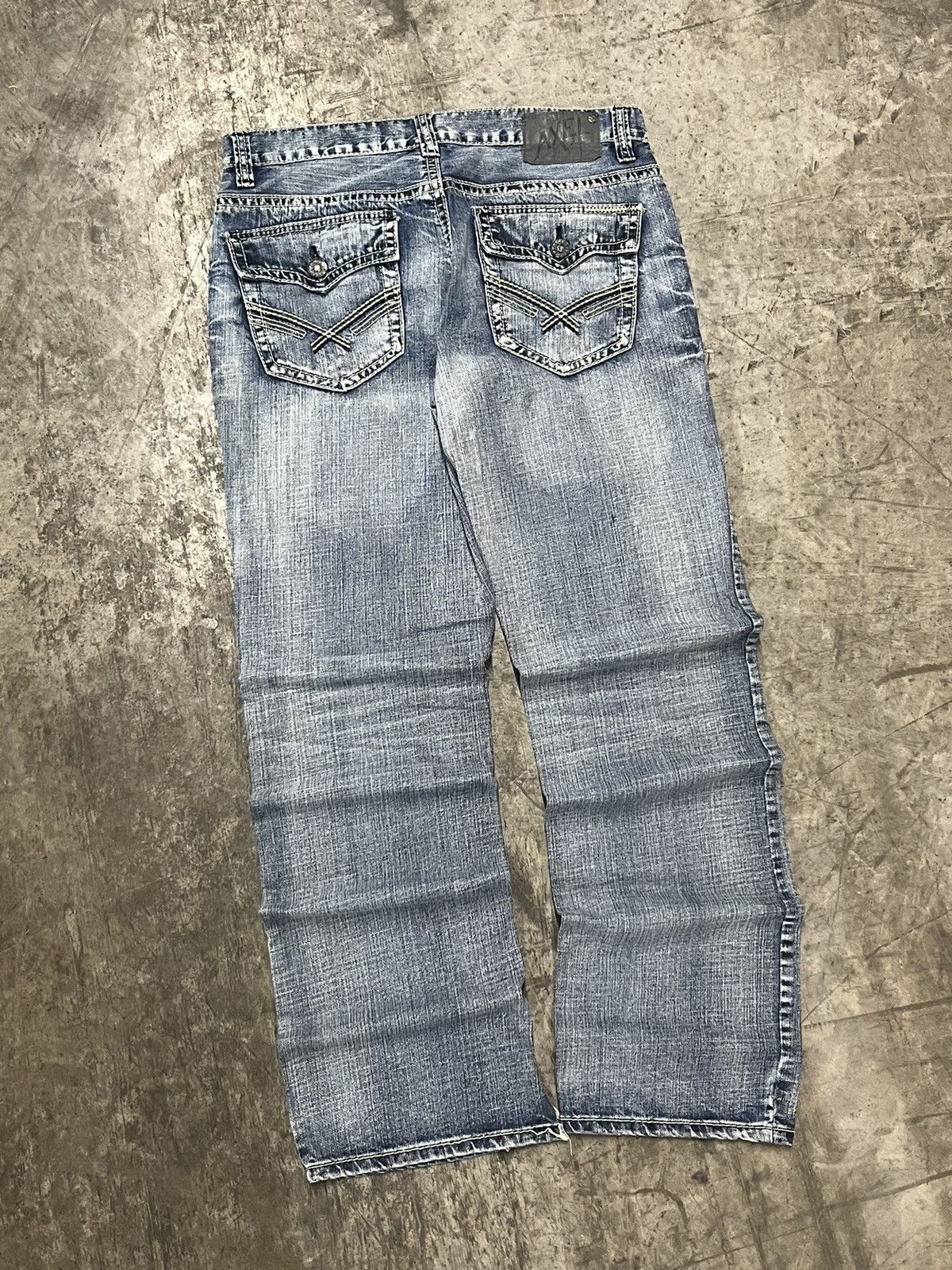 Vintage Y2k baggy fit denim pants skater hype rare wide leg Size US 34 / EU 50 - 2 Thumbnail