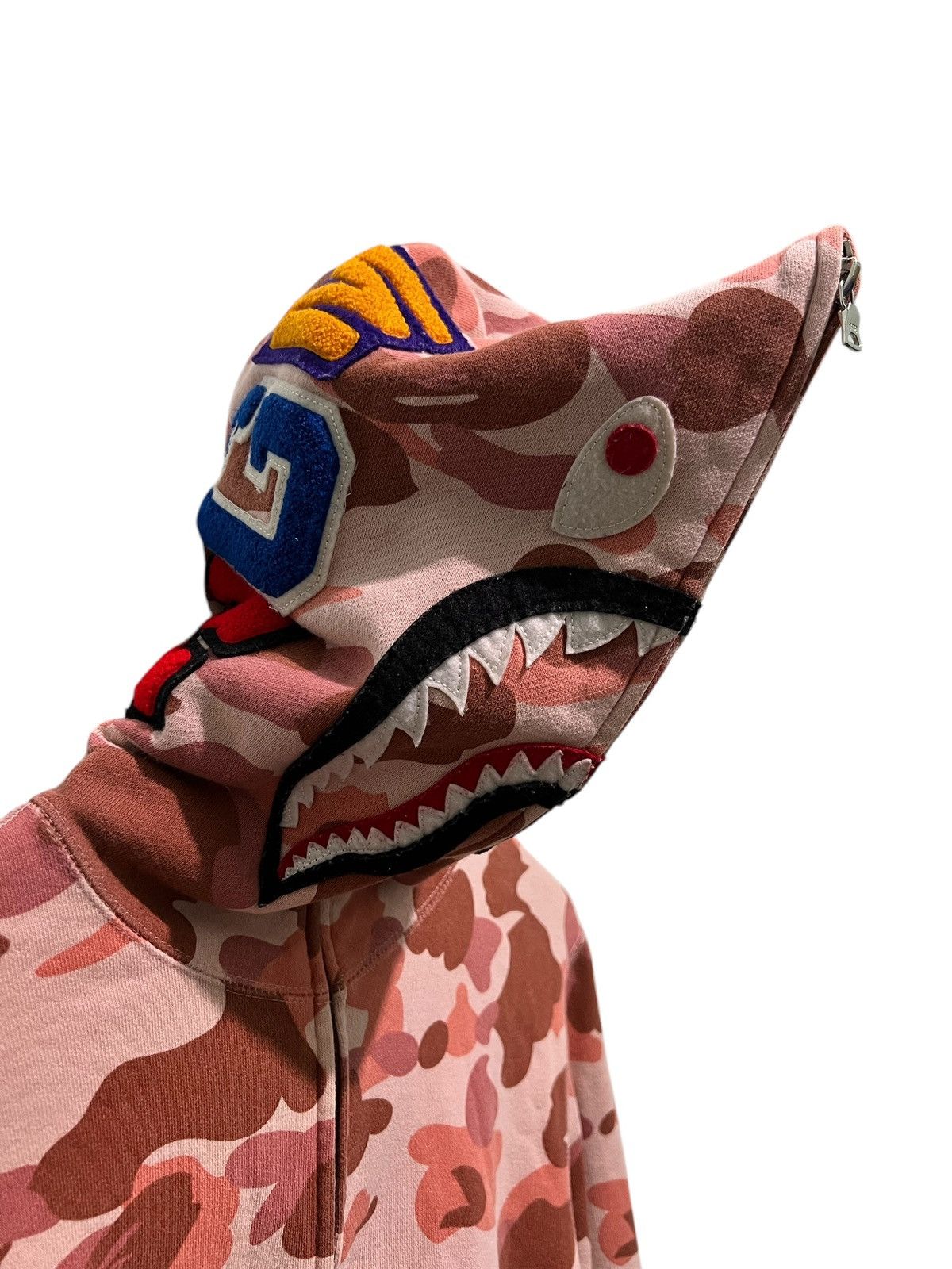 Bape BAPE WGM Camo Shark Full Zip Hoodie Size S / US 4 / IT 40 - 4 Thumbnail