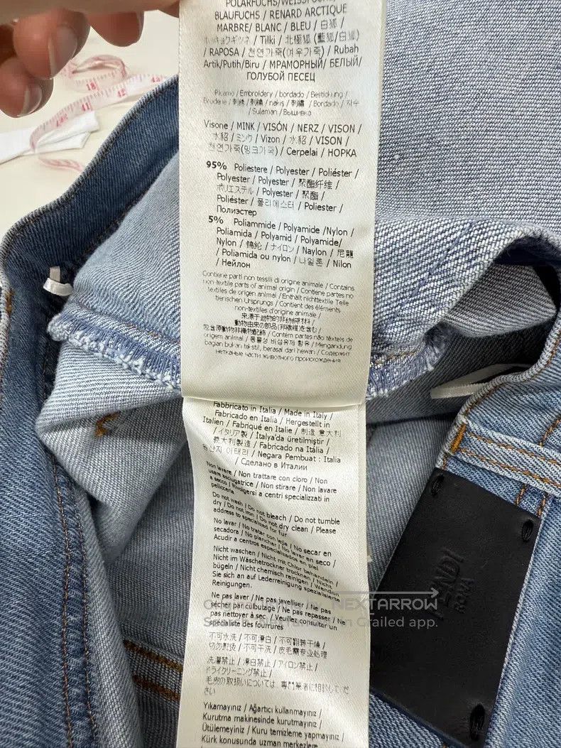 Fendi Fendi Limited edition Karl Lagerfeld denim jeans Size 42" / US 20 - 5 Thumbnail