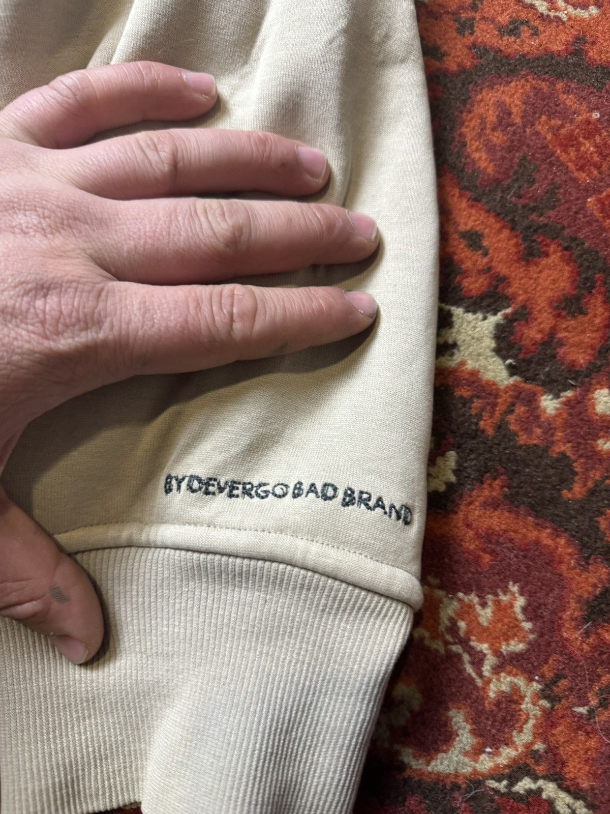 Japanese Brand × Vintage Vintage Y2K Devergo Patchwork Faded Avantgarde Zip Up Hoodie Size US XL / EU 56 / 4 - 4 Thumbnail